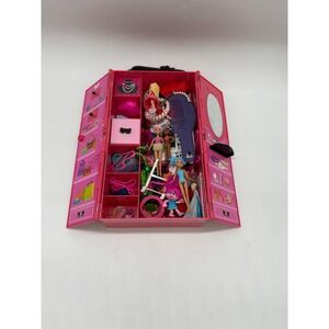 Pink Doll Wardrobe Play Case Alisa Handle Accessories Included